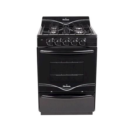 COCINA FLORENCIA 5517-F NEGRA HORNO ENLOZADO DOBLE VIDRIO