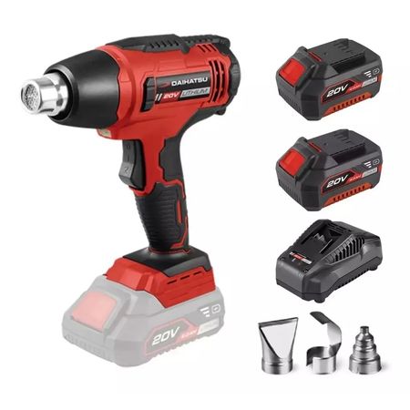 Pistola De Calor 20v Daihatsu / 2 Baterias 4.0ah / Cargador
