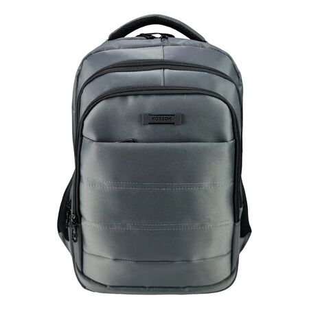 Mochila Kossok Birma Ejecutiva Carry On Porta Laptop Gris Liso