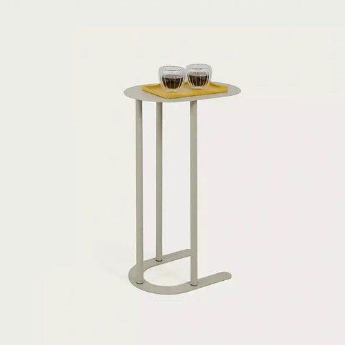 Mesa de arrime Iron DS Home 65x40x27 cm Hueso - Vista 1