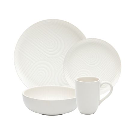 Juego de vajilla Platos x 16 Piezas Zen para 4 personas