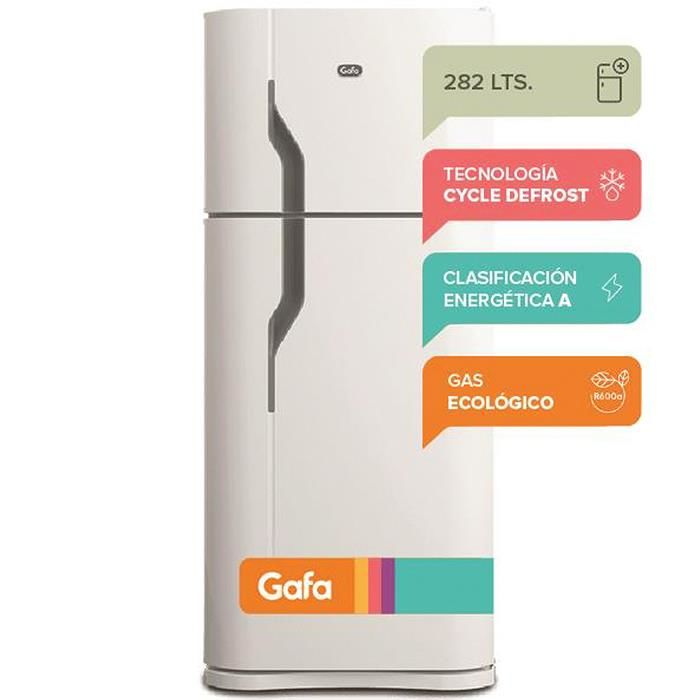 Heladera Gafa 282lts Ciclica blanca HGF358AFB - Vista 1