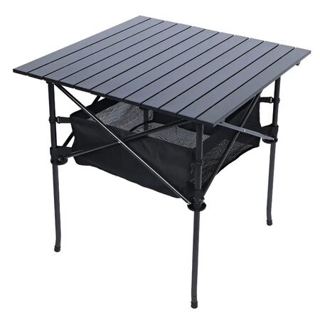 Mesa Plegable North Pak Cuadrada Con Estructura De Acero 7842 