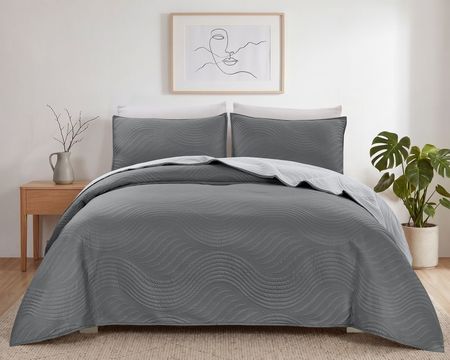 Quilt Kavanagh Taormina King Size + 2 Fundas de Almohadón - Varios Colores