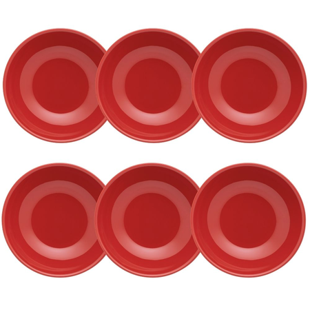 Unni Red - Set X 6 Platos Hondo 20 Cm Oxford