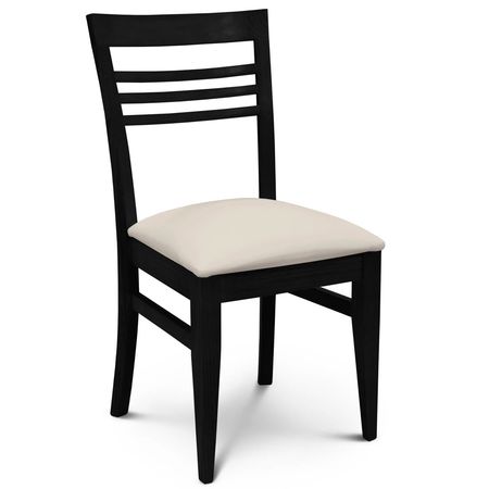 Silla de Comedor Murano Tapizado Inka Natural lustre Wengue Espacity