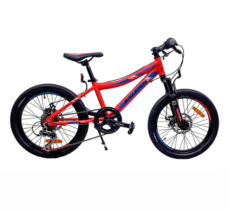 Bicicleta Raleigh ROWDY- R.20"- Rojo- Cuadro de aluminio_Frenos a disco- 7Vel.