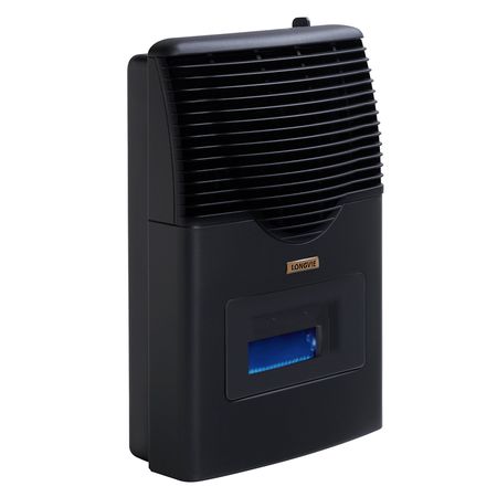 Calefactor Sin Salida 3200 Encendido Eléctrico Visor Termostato Grafito Longvie