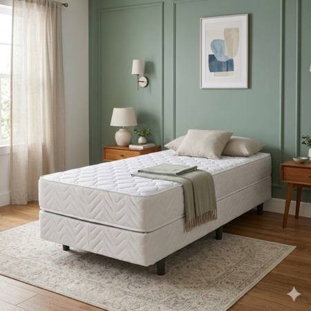 SOMMIER REPOSAR T.M. NOCHE ESPUMA 80X190 TOTAL MATELASSE  BASE COLCHON  BASE