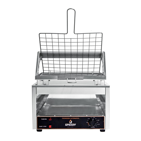 Tostadora Eléctrica Automatica Con Bandeja Superior Speedy Gris