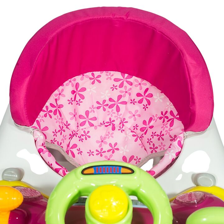 Andador Autito con luces y sonidos Infanti rosa - Vista 5