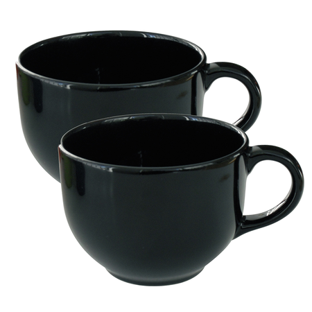 Set X2 Tazones Negros 740 Cc