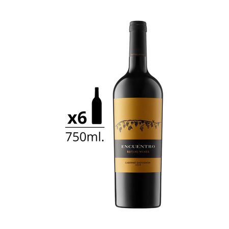 Vino Tinto Rutini Encuentro Cabernet Sauvignon Caja x 6