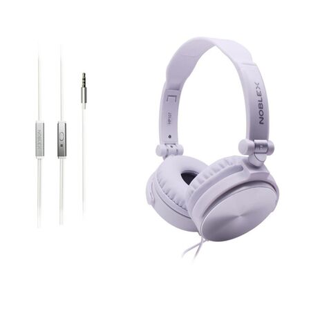 Auriculares Vincha C/Microfono Noblex Blanco Manos Libres HP107WS