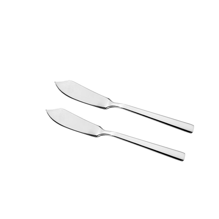 Espatula Untar Larhaus Viena Liso Acero Inox X 12 Unidades