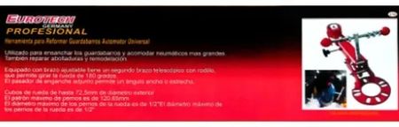 Ensanchador de Guardabarros Eurotech Universal