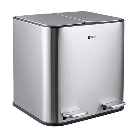 TACHO DE BASURA ECO DOBLE  5L + 5L DE ACERO