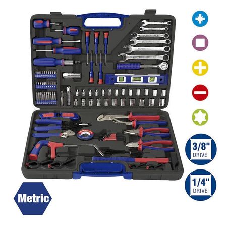 Set de herramientas 138Pzs multiprop?sito para hogar WORKPRO
