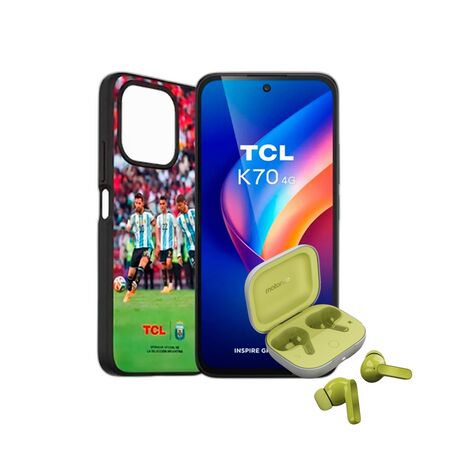 Combo TCL K70 12+128GB Midnight Black + Moto Buds Guitar Green Banana