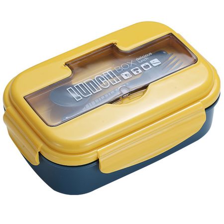 Lunchera Hermética Para Vianda Gadnic 4 Compartimientos + Cubiertos 