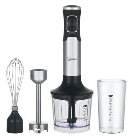 Minipimer Midea Varrilla Metal 850 Watts Vaso Picador Y batidor Hb-1100X3ar1 Negra