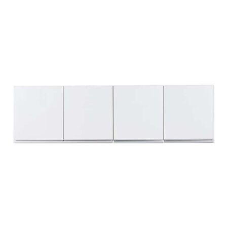 ALACENA ARCO 160 CM RICCHEZZE BLANCO ALUMINIO (120 + 40 CM)