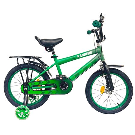 Bicicleta Infantil Randers 16p Acero Reforzado Verde Bke-160-E