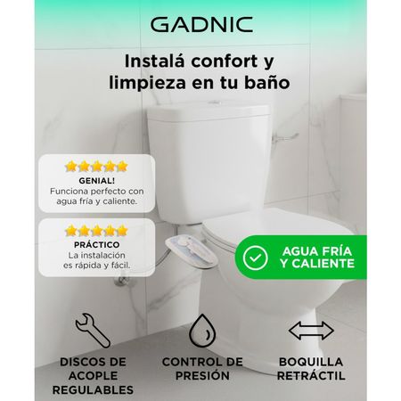 Bidet Para Inodoro Gadnic Agua Fria/caliente 