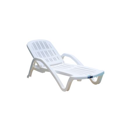 REPOSERA DE PILETA 192CMX72CMX44CM BLANCA VOSS 2000 MIAMIBL