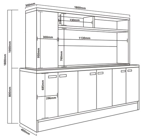 Modular Tv Delos 55P Luton Roble