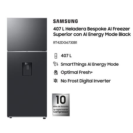 Heladera Samsung RT42DG6730B1BG 407 L Black Dispenser