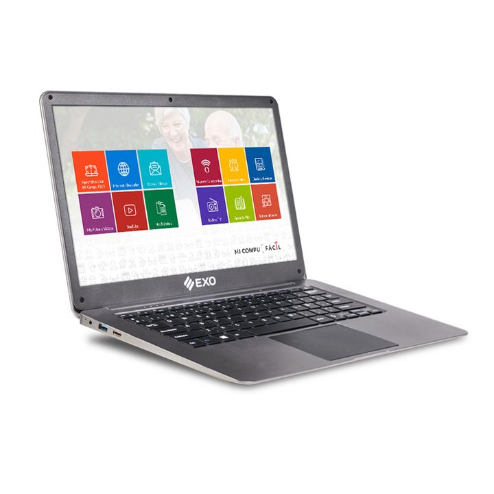 Notebook EXO Smart MCF T2-37 Mi Compu Facil - Ideal para Adultos Mayores Intel Celeron N4020 Ram 4gb Ssd 128b W11 - Vista 1