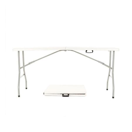 Mesa Exterior Plegable 152 Cm Polipropileno Hierro Alpina