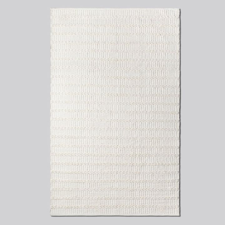 Alfombra simil Yute Blanco - 250x350 cm - Vista 1