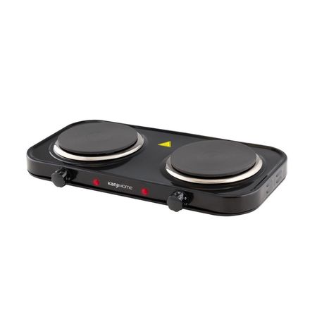 ANAFE ELECTRICO KANJI 2000 W 2 PLACAS BLACK KJH-HP2000BDD