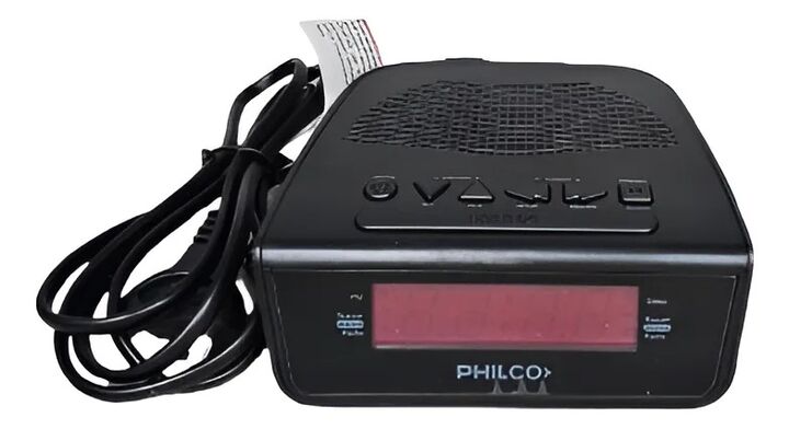 Radio Reloj Despertador Philco Rj900p Negro - Vista 1
