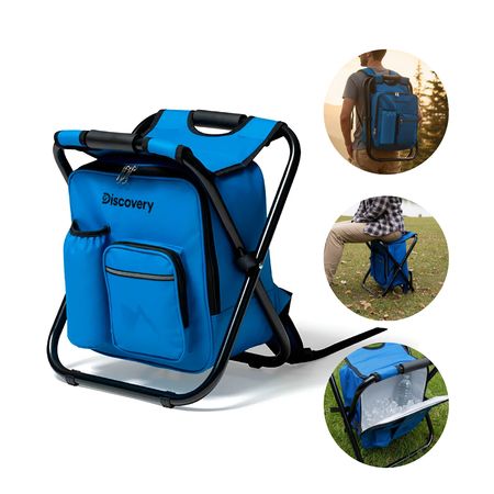 Silla Para Camping Plegables 3 En 1 Discovery Mochila Cooler 17887