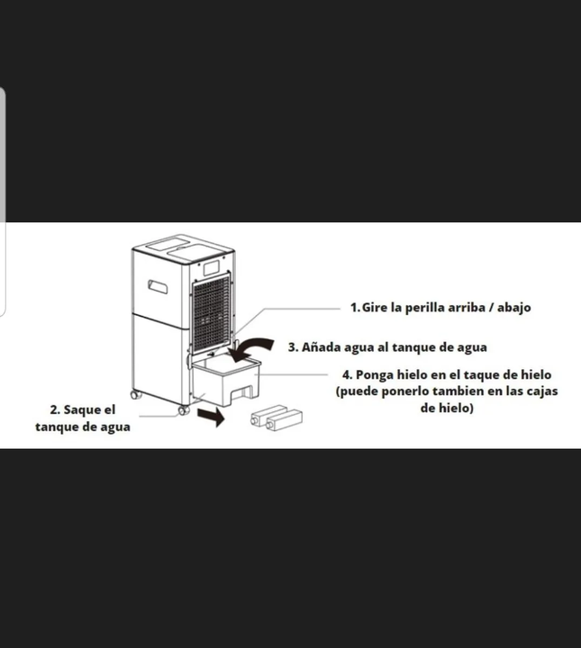 Climatizador Portatil 6 L Frio Humidificador Purifica Alpaca - Vista 4