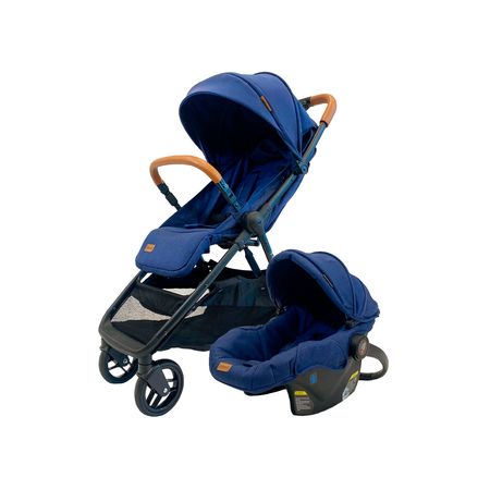 Cochecito Bebesit Travel System UltraPlegable con Huevito Azul