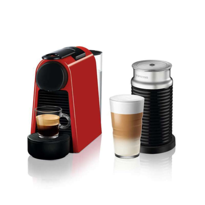 CAFETERA NESPRESSO ESSENZA MINI PIRAMIDAL AEROCCINO (C:ROJO MINI A3KD30) - Vista 1