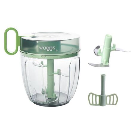 Picadora Trituradora Manual Chopper Verduras Cuchilla Ultra Filo Waggs