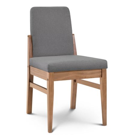 Silla de Comedor Baku Tapizado Sunny Onyx lustre Abedul Espacity