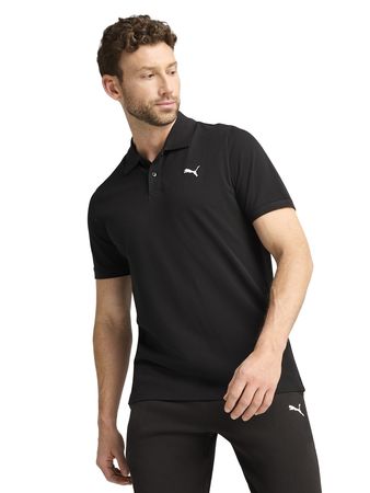 Remera Puma Essentials Piqué Sportstyle Hombre Moda Negro