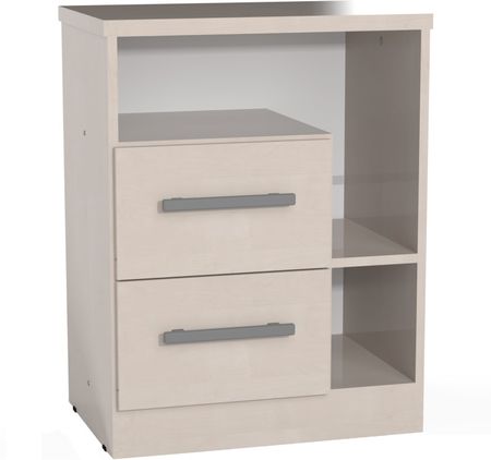 Mesa De Luz Muebles Orlandi Linea Premium 116 Abedul