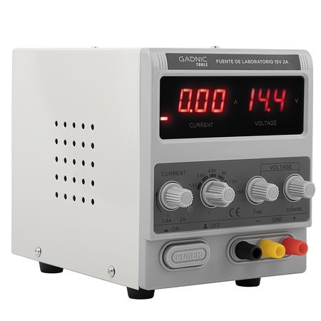 Fuente De Alimentación Gadnic 1502D+ 15V 2 Amps Laboratorio
