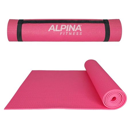 Mat Yoga 5 Mm Colchoneta Pilates Caucho Alpina 183x61 Cm Rosa