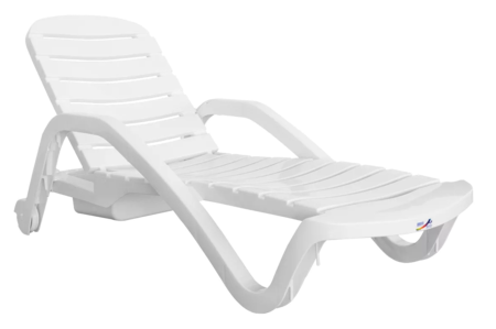 Reposera Piletera Plastica con Ruedas Quality Plastic 40111