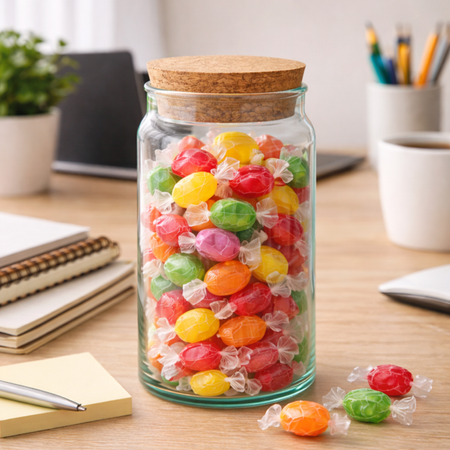 Frasco Vidrio Reciclado Tapa Corcho 1130 ml Pasabahce