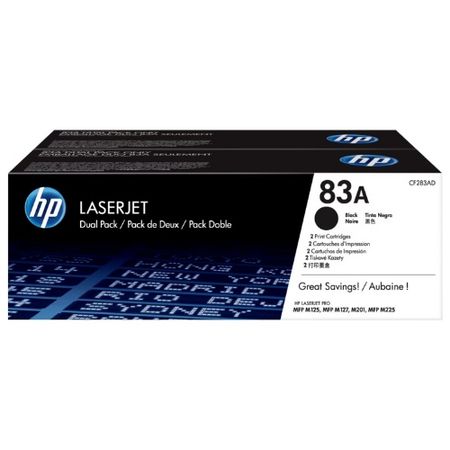 Toner HP 83A Black Dual Pack LaserJet Cartridge