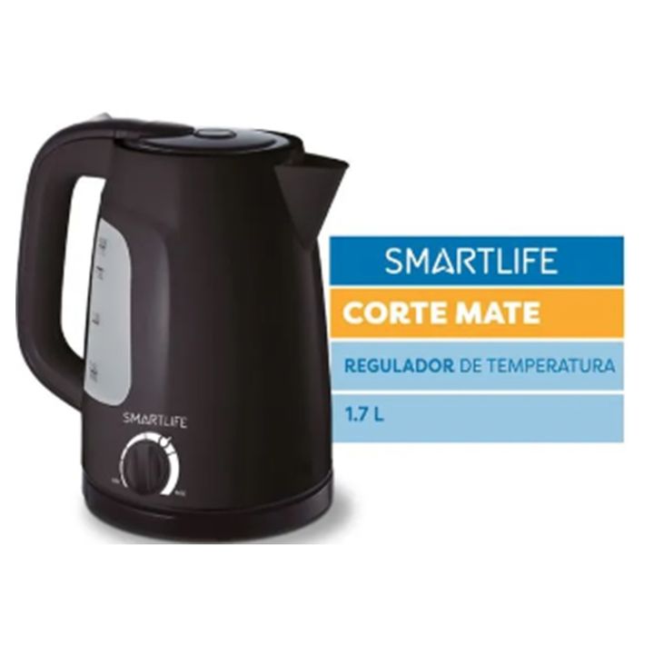PAVA ELECTRICA SMARTLIFE EK1714B BLACK 1.7 LTS - 4604888 - Vista 1